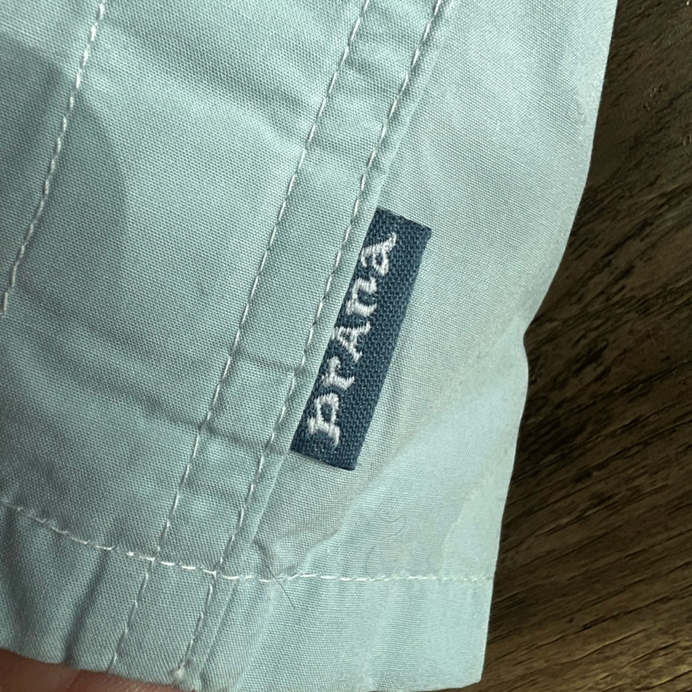 Prana Light Cotton Blue Cargo Pants small adjustable straps at ankle - Picture 6 of 14